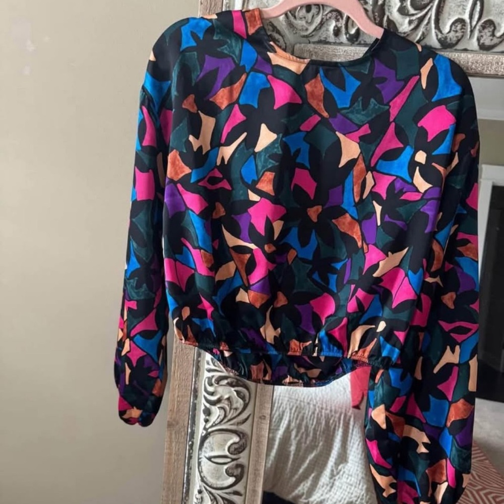 Show Me Your MuMu Multicolor Abstract Blazer